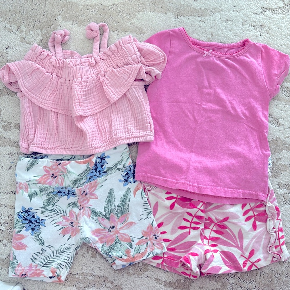 24m Toddler Girl sets, summer wear